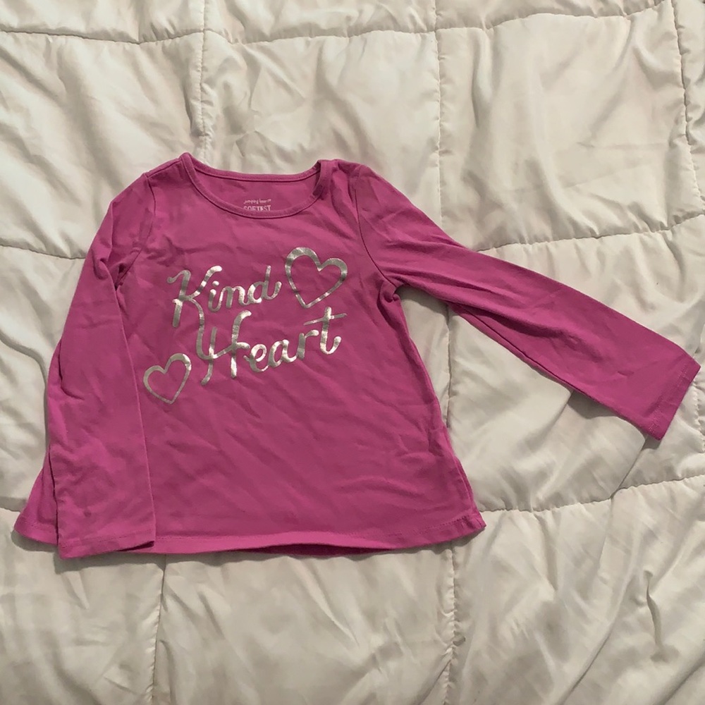 Pink kind heart longsleeved shirt